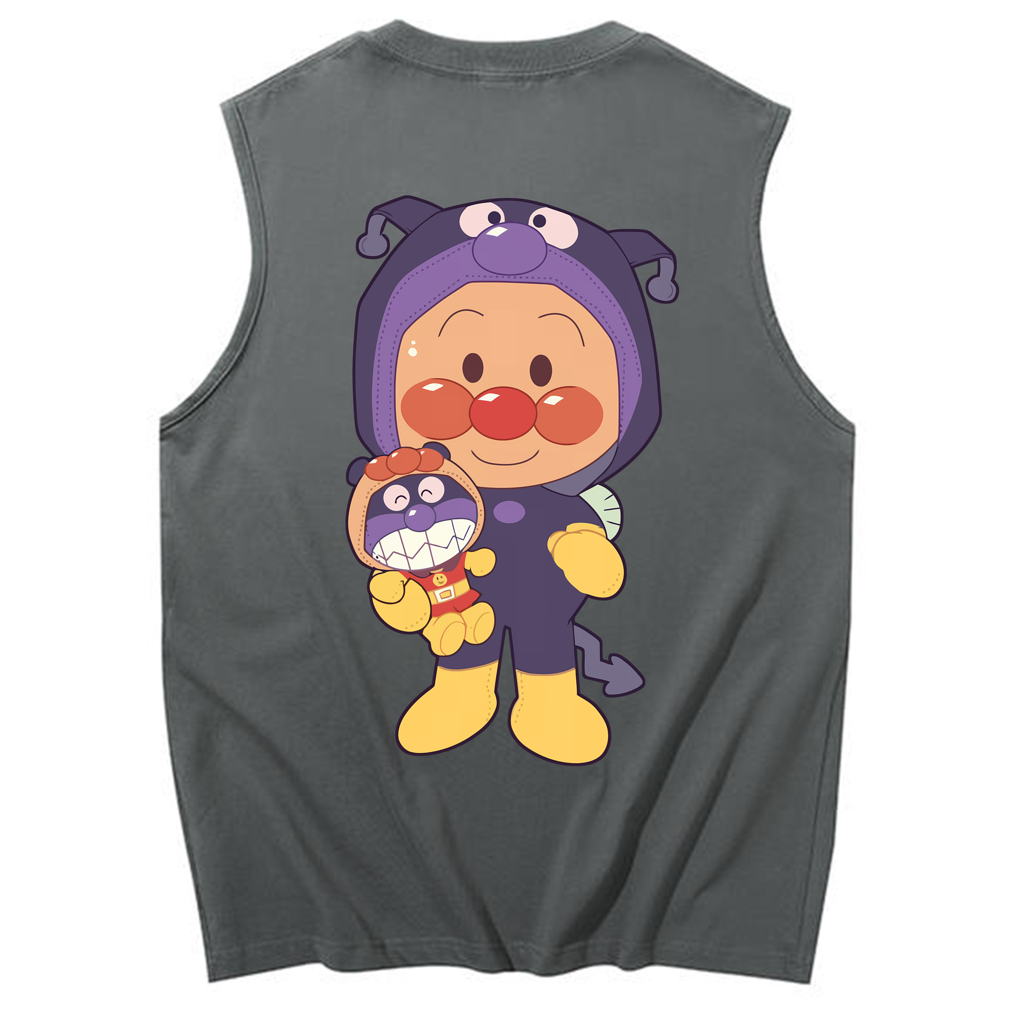 （画像用） アンパンマン Anpanman コットン100％タンクトップ（背面プリント）